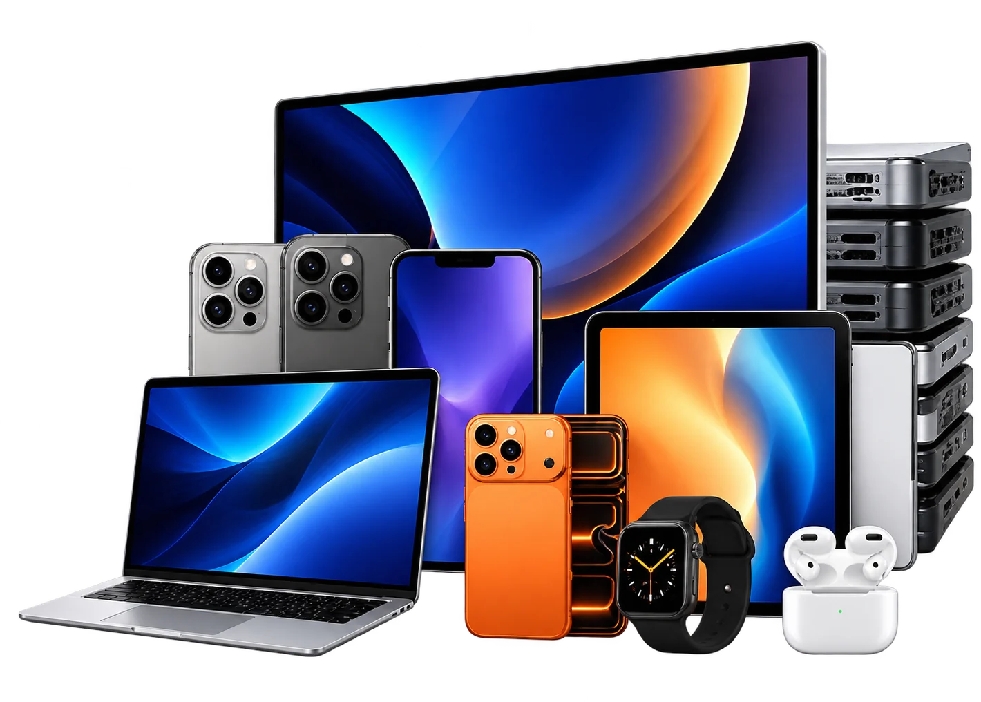 Phones, tablets, laptops, wearables and servers